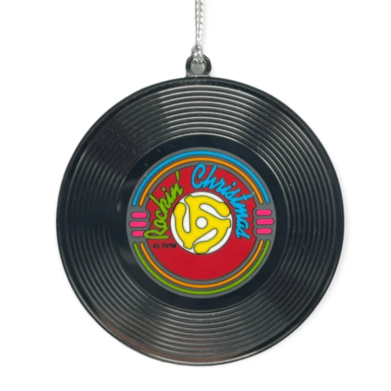 ROCK HALL ROCKIN RECORD ORNAMENT