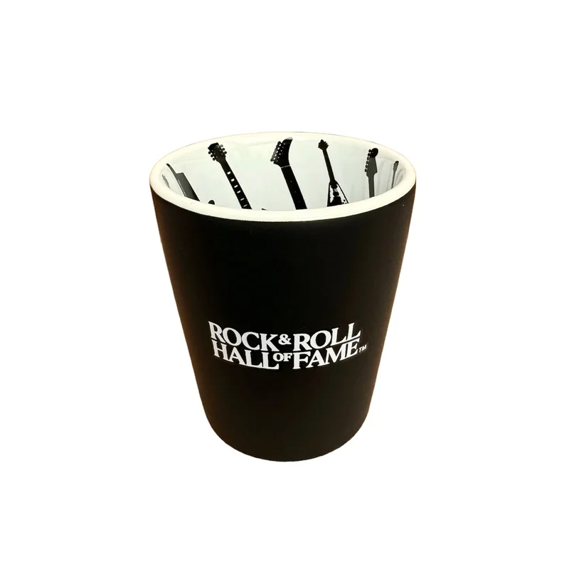 ROCK HALL STAGGERED GUITAR SHOT GLASS