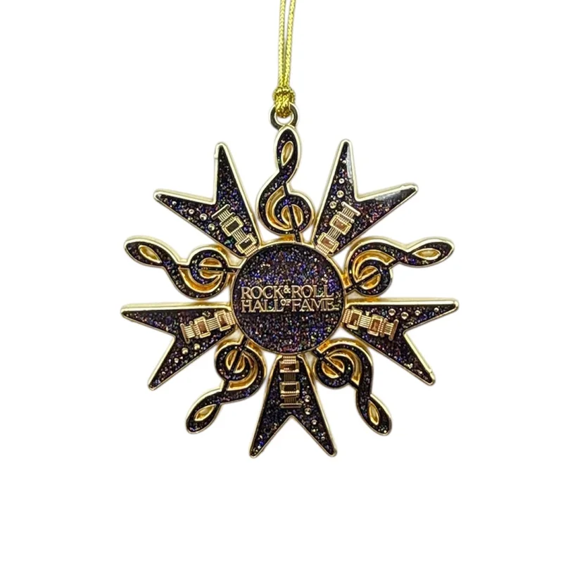 ROCK HALL TREBEL CLEF AND GUITAR ORNAMENT