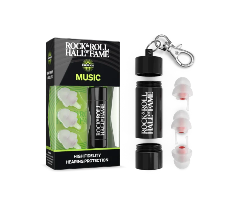 ROCK HALL X EARPEACE MUSIC ORIGINAL HIGH 20 dB PROTECTION EAR PLUGS