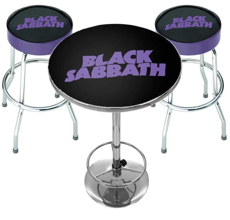 ROCKSAX BLACK SABBATH BAR TABLE SET - SABBATH BLOODY SABBATH