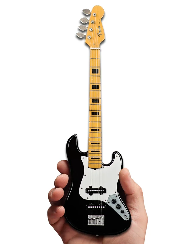 RUSH - GEDDY LEE - FENDER JAZZ BASS WITH BLACK INLAYS - MINI GUITAR