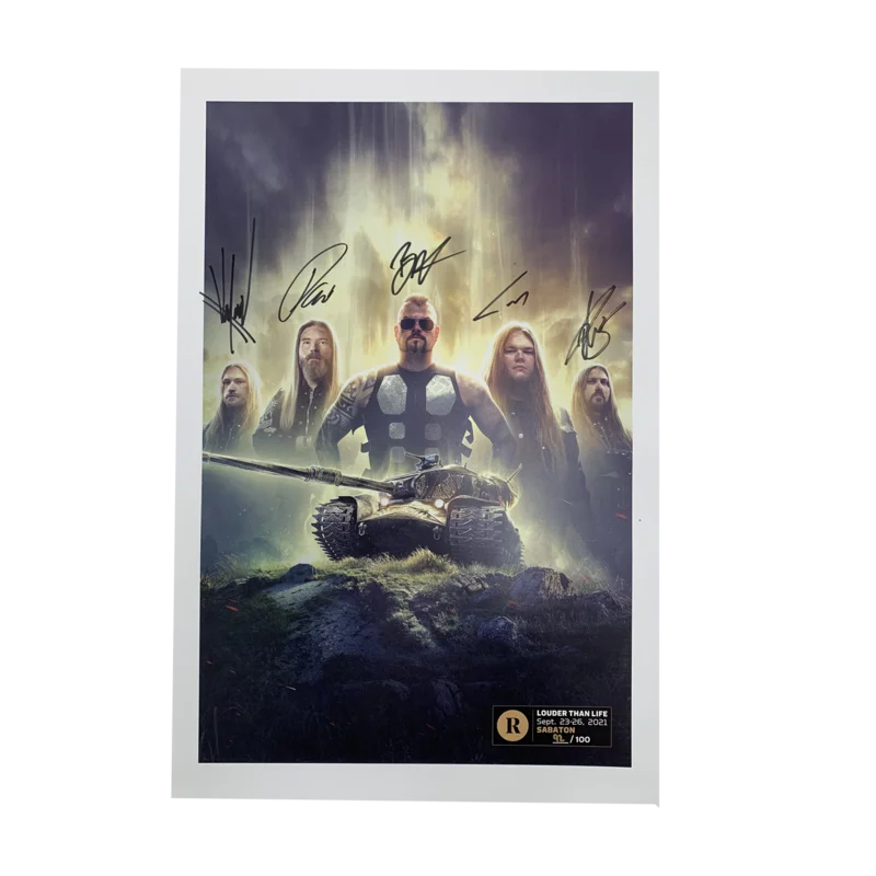 SABATON X REVOLVER X LOUDER THAN LIFE - SIGNED FESTIVAL POSTER