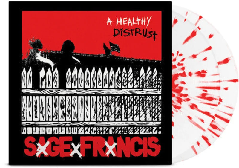 SAGE FRANCIS A HEALTHY DISTRUST 20TH ANNIVERSARY 2LP - WHITE/RED SPLATTER