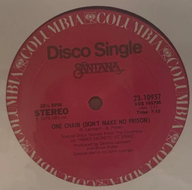 Santana: One Chain (Don't Make No Prison) 12"