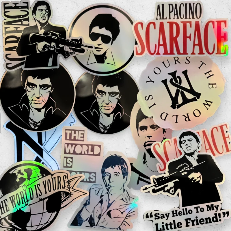 Scarface - Holographic Vinyl Sticker pack