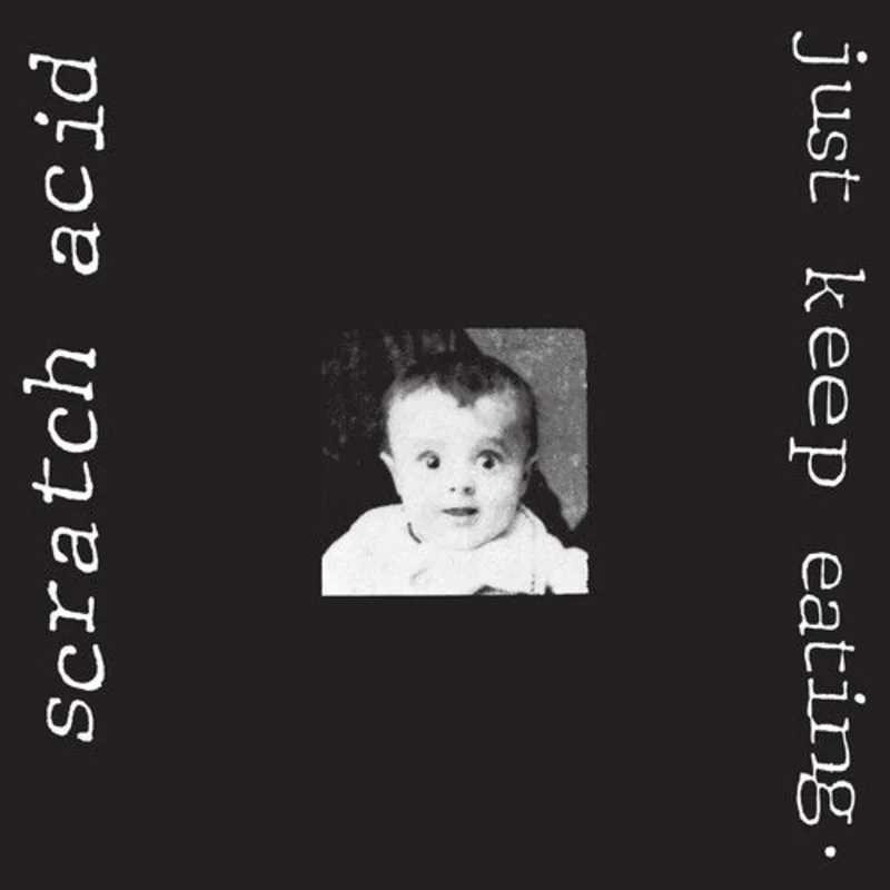SCRATCH ACID - JUST KEEP EATING - WHITE COLOR - VINYL LP