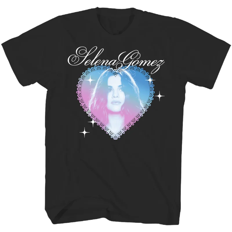 SELENA GOMEZ GRADIENT HEART black