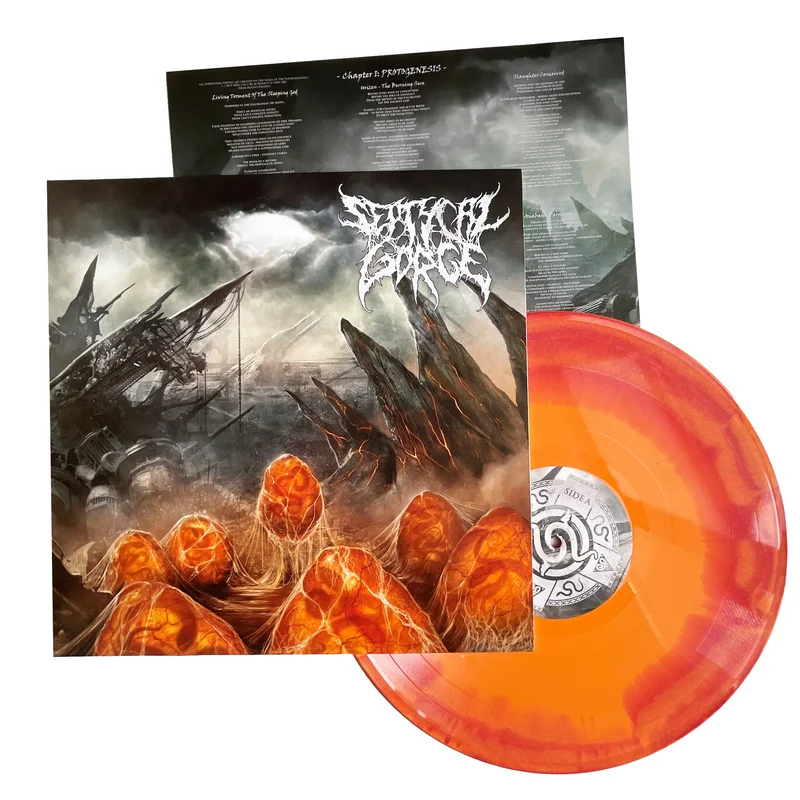 Septycal Gorge: Scourge Of the Formless Breed 12" Orange/Oxblood Merge Vinyl
