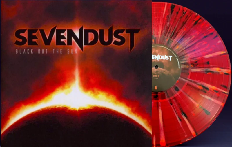 SEVENDUST 'BLACK OUT THE SUN' LP - RED/ORANGE