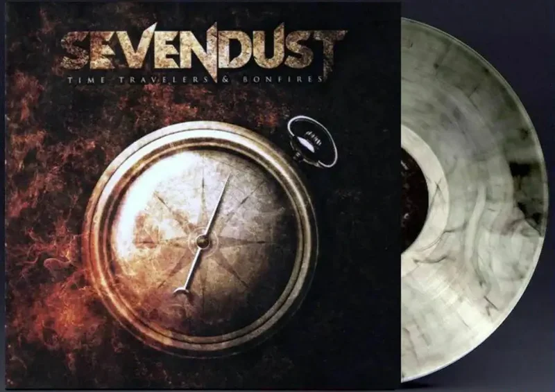 SEVENDUST 'TIME TRAVELERS & BONFIRES' LP - CLEAR/BLACK SMOKE