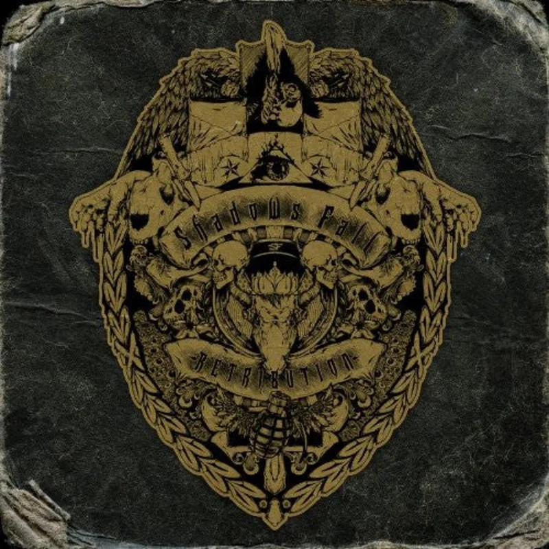 SHADOWS FALL 'RETRIBUTION' LP - IMPORT - SILVER FOIL COVER