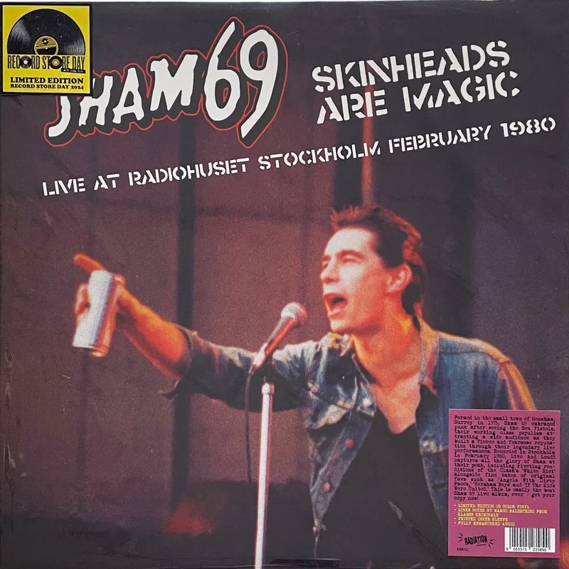 Sham 69: Skinheads Are Magic - Live in Stockholm 02/02/1980 12" (RSD 2024)