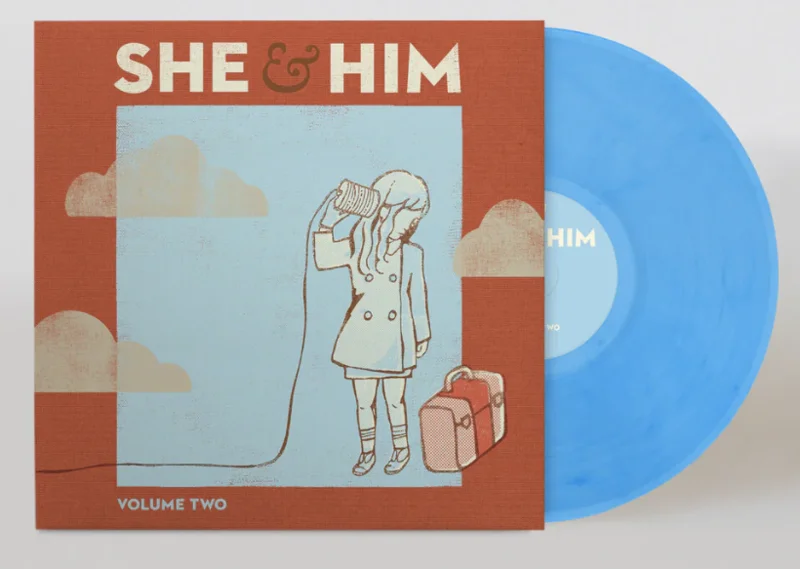 SHE & HIM 'VOLUME TWO' LP (Sky Blue Vinyl)