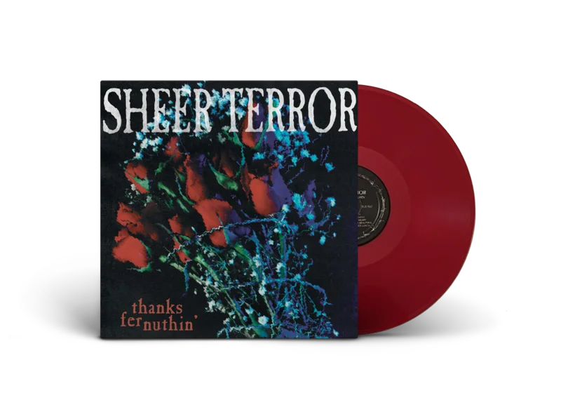SHEER TERROR THANKS FER NUTHIN LP - EXCLUSIVE - LTD. 200 - BLOOD RED/SWIRL