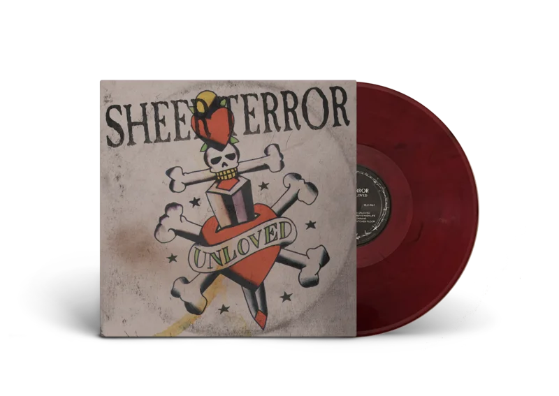 SHEER TERROR UNHEARD UNLOVED LP - EXCLUSIVE - LTD. 200 - RED/BLACK/SWIRL
