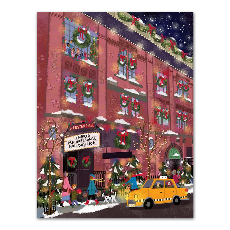 Signed Limited Edition Ingrid Michaelson Holiday Hop Print