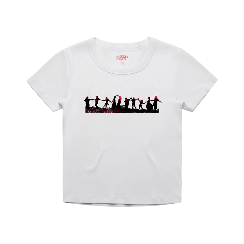 Silhouette Print White Baby T-Shirt