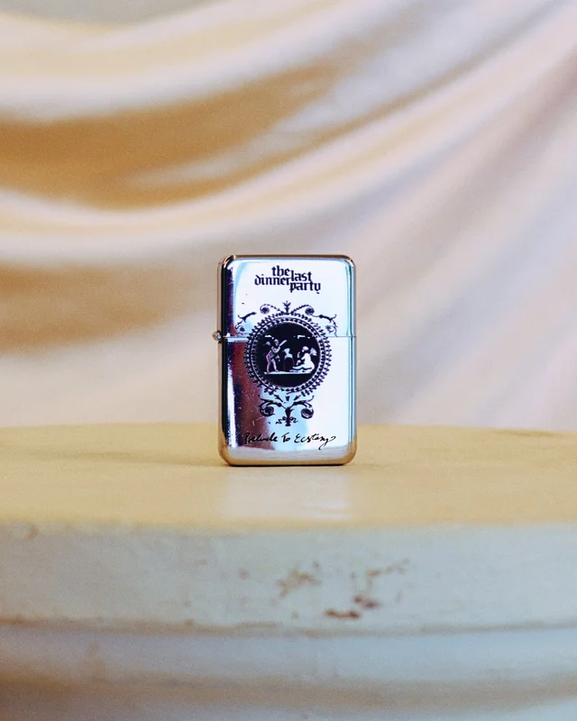 Silver Prelude to Ecstasy Flip Lighter
