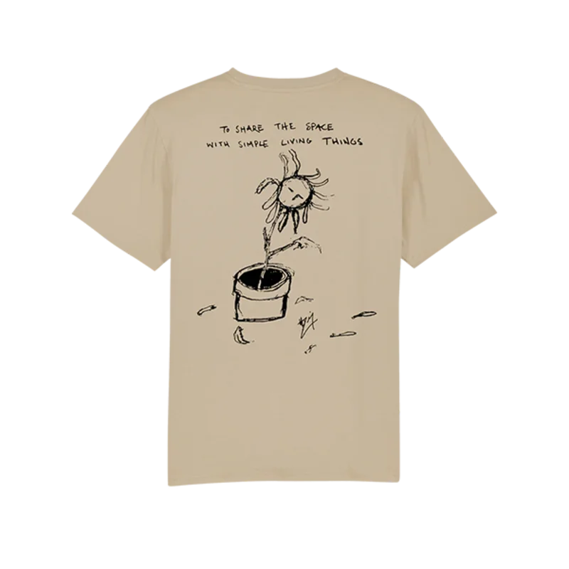 Simple Living Things Clay Back Print T-Shirt