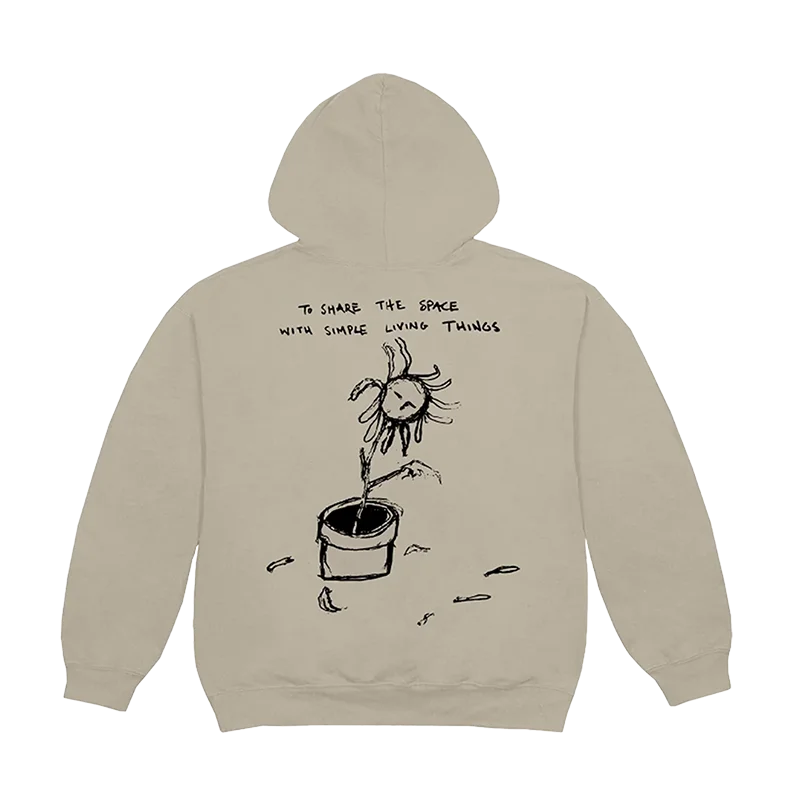 Simple Living Things Tan Hoodie