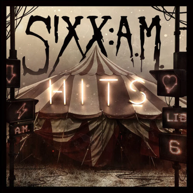 SIXX: AM 'HITS' 2LP - TRANSLUCENT RED/BLACK SMOKE