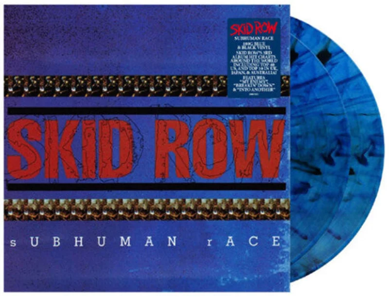 SKID ROW 'SUBHUMAN RACE' 2LP - BLUE/BLACK/MARBLE