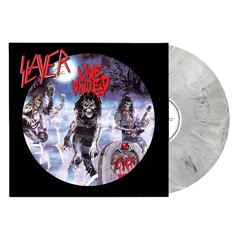 SLAYER 'LIVE UNDEAD' LP - GREY/BLACK/MARBLED