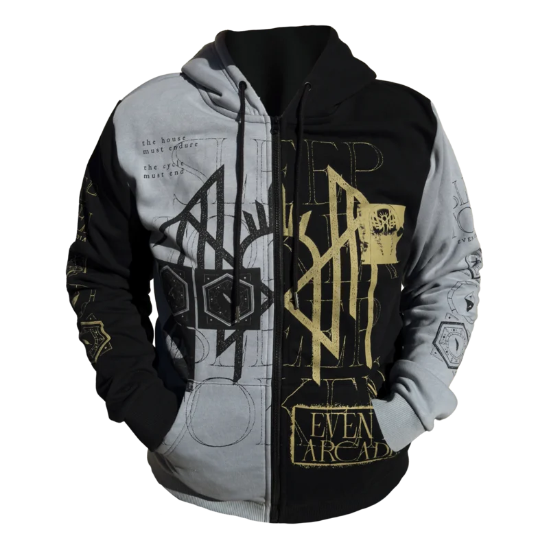 SLEEP TOKEN "ARCADIA BLACK & GOLD" LIMITED EDITION EXCLUSIVE CUT & SEW HOODIE