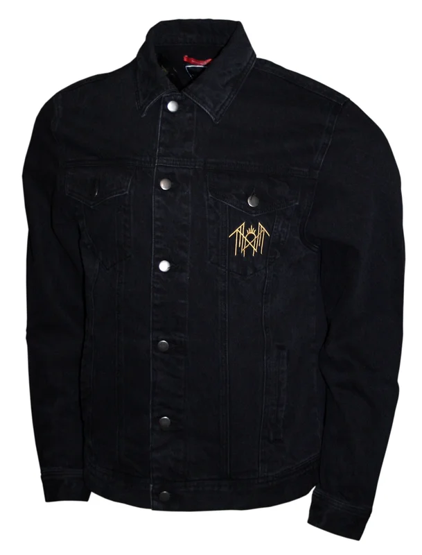 SLEEP TOKEN BLACK REAPER ANGEL DENIM JACKET BLACK
