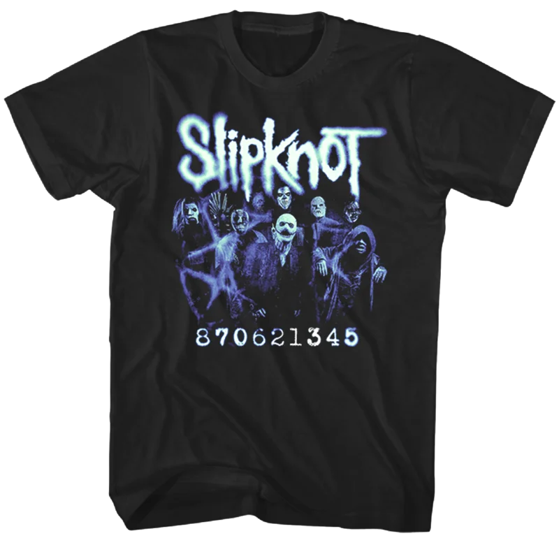 SLIPKNOT MEMBER NUMBERS PHOTO black