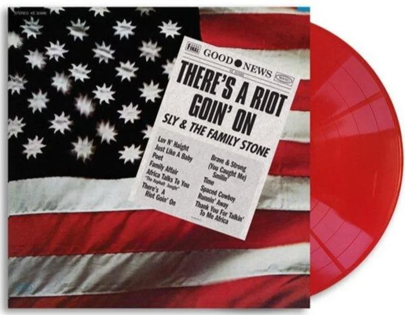 SLY & THE FAMILY STONE 'THERE'S A RIOT GOING ON' LP - RED