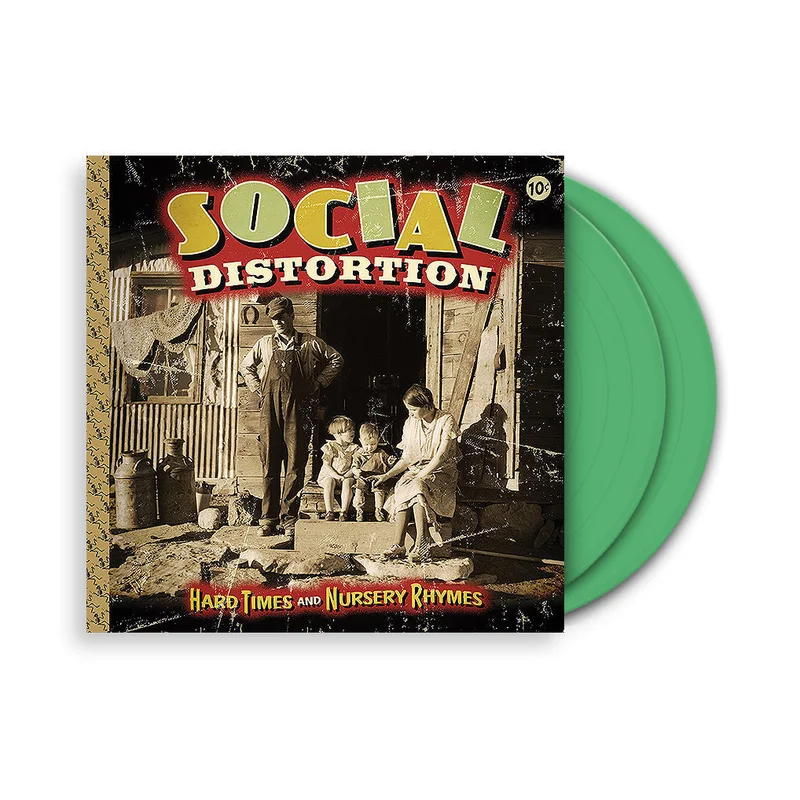 SOCIAL DISTORTION HARD TIMES & NURSERY RHYMES 2LP - EXCLUSIVE - LTD. 300 - OPAQUE GREEN