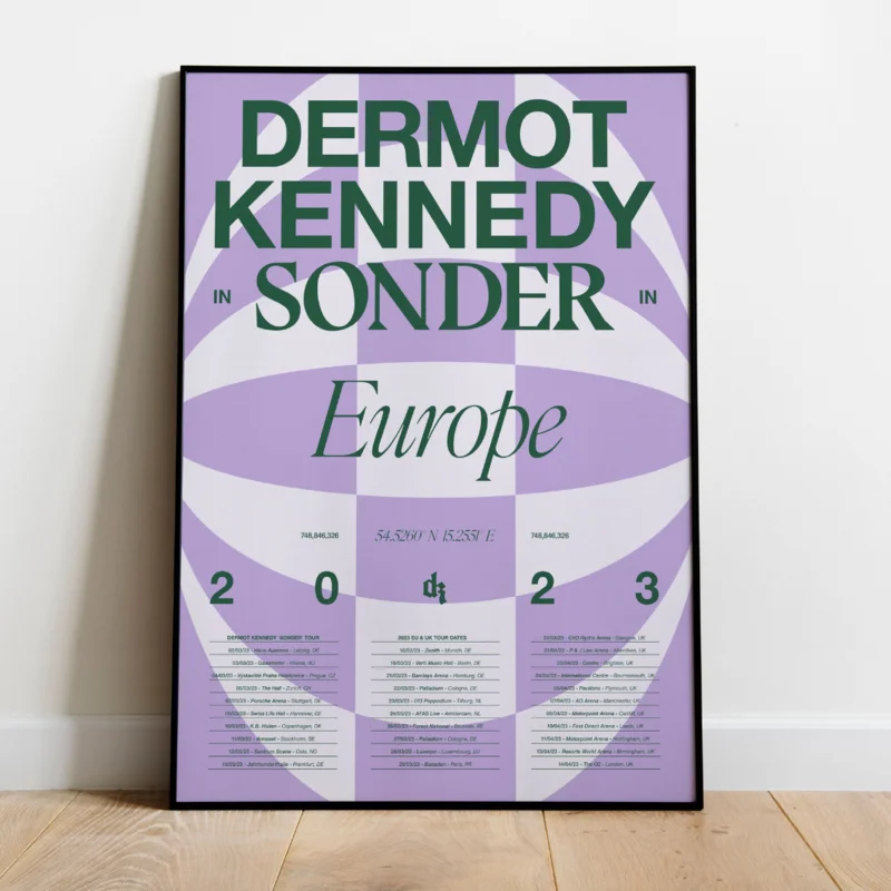 Sonder Tour: EU/UK Edition Screenprint