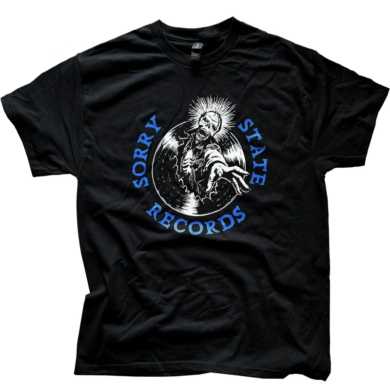 Sorry State Records shirt - Bungee "Reach" design