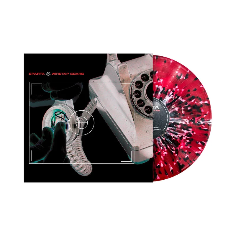 SPARTA WIRETAP SCARS LP - EXCLUSIVE - LTD. 350 - TRANSLUCENT RED/BLACK/WHITE/SPLATTER