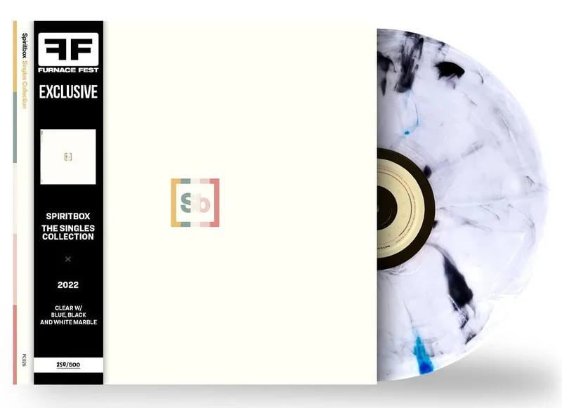 SPIRITBOX SINGLES COLLECTION LP - FURNACE FEST EXCLUSIVE - LTD. 500 - CLEAR/BLUE/BALCK/WHITE/MARBLE
