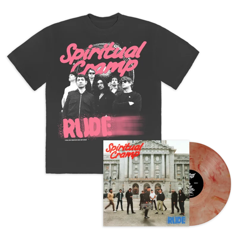 SPIRITUAL CRAMP RUDE LP + ALT PRESS EXCLUSIVE T-SHIRT - EXCLUSIVE - LTD. 500 - ORANGE MARBLE