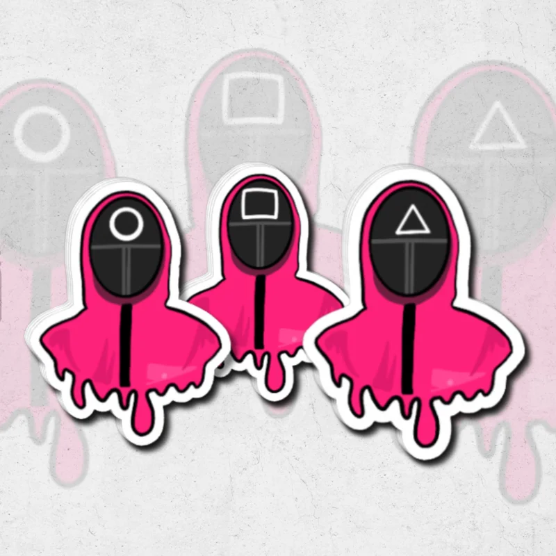 squid game employee (Sk exclusive) - glossy vinyl sticker