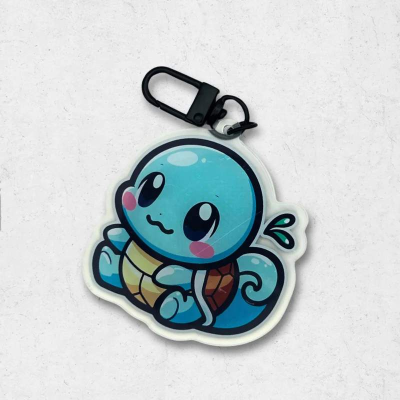 Squirtle pickachu pokmon acrylic keychain