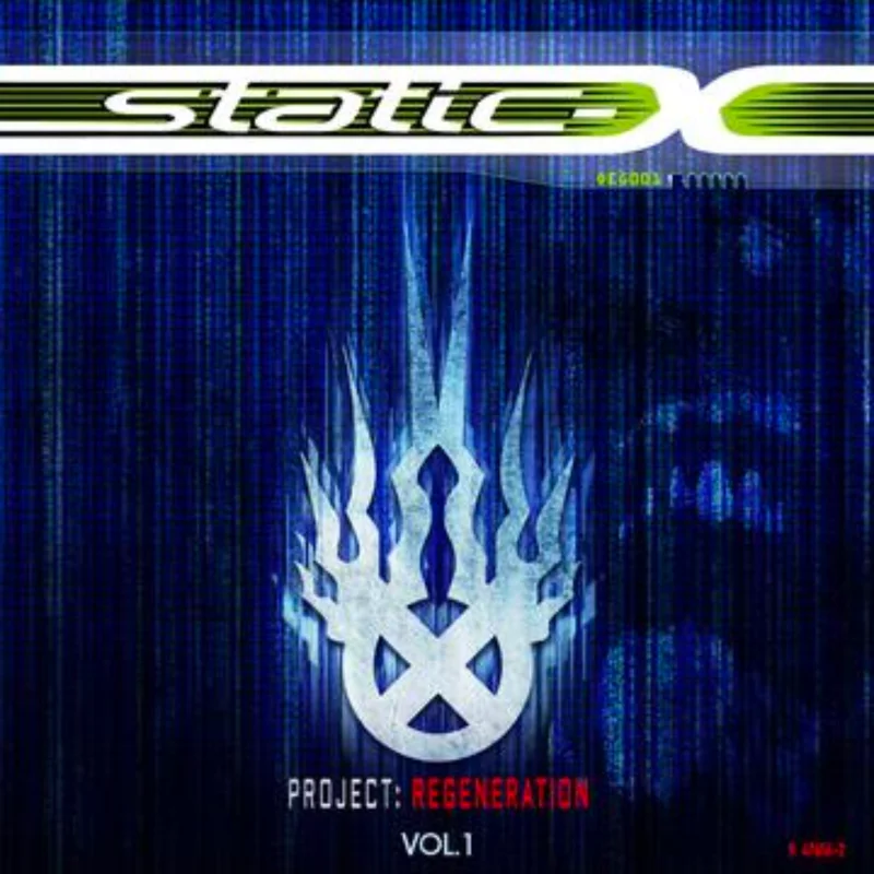 STATIC-X 'PROJECT REGENERATION VOLUME 1' LP - BLUE/GREEN/SWIRL