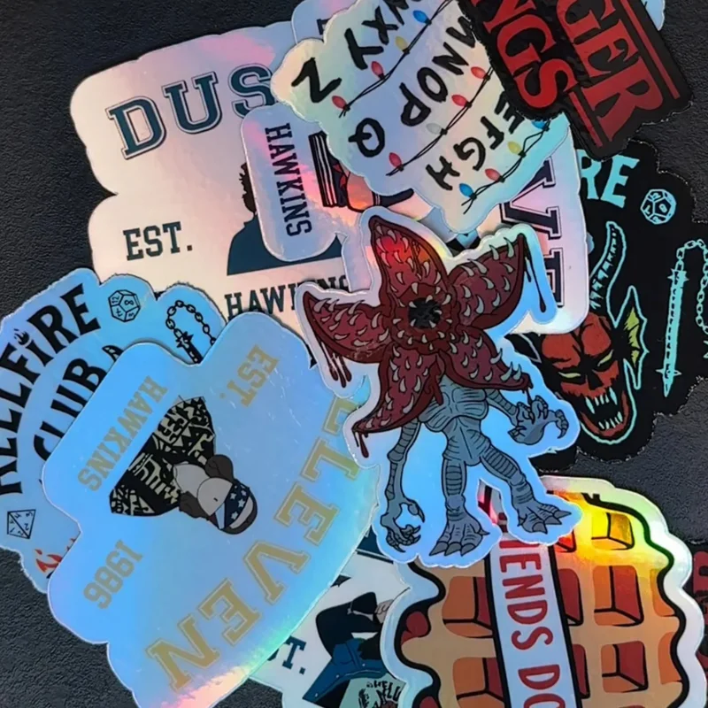 Stranger Things pack -  Holographic Vinyl Sticker