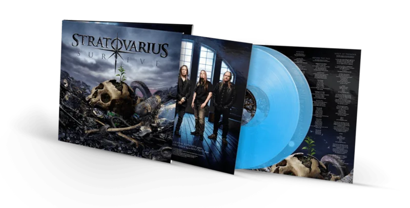 STRATOVARIUS 'SURVIVE' 2LP - BLUE CURACAO