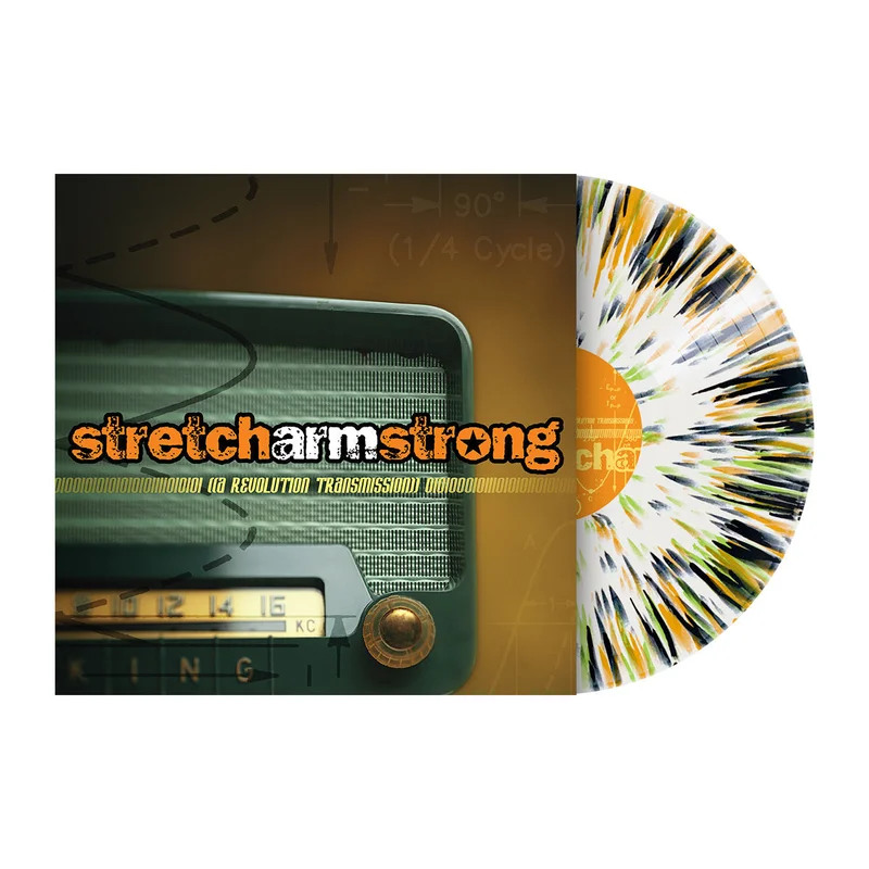 STRETCH ARM STRONG A REVOLUTION TRANSMISSION LP - EXCLUSIVE - LTD. 300 - WHITE/ORANGE/GREEN/BLACK/SPLATTER