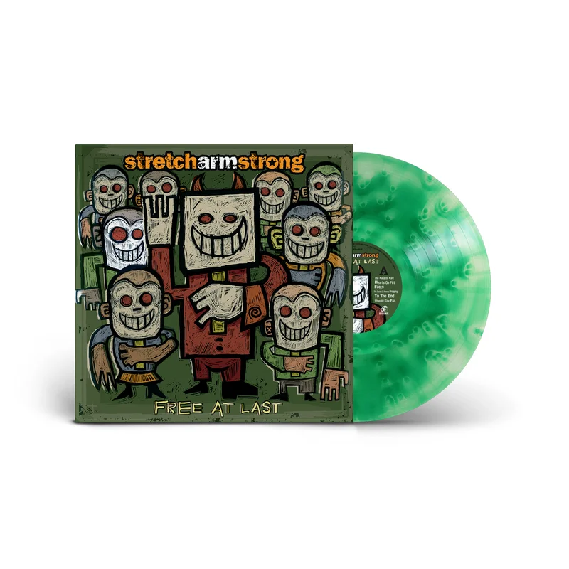 STRETCH ARM STRONG FREE AT LAST LP- EXCLUSIVE - LTD. 100 - CLOUDY GREEN