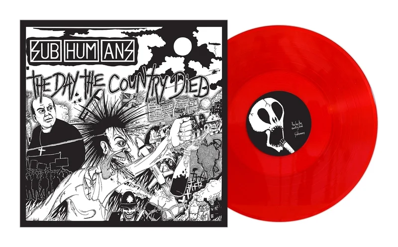 SUBHUMANS 'THE DAY THE COUNTRY DIED' LP - BLOOD RED