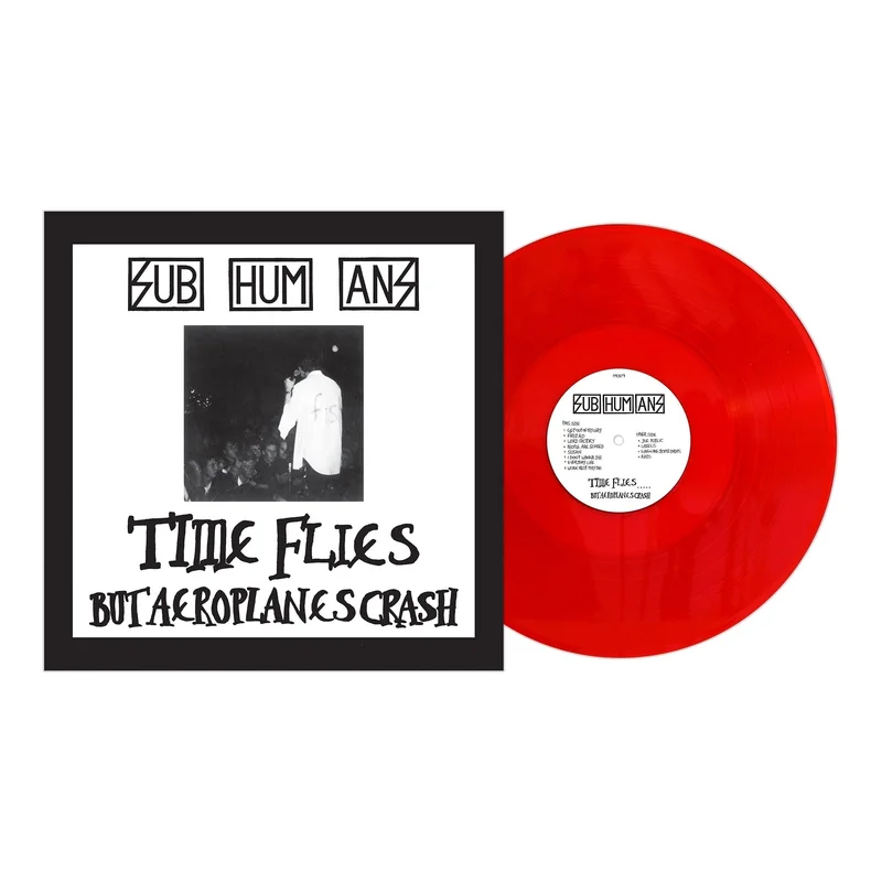 SUBHUMANS 'TIME FLIES + RATS' LP - BLOOD RED