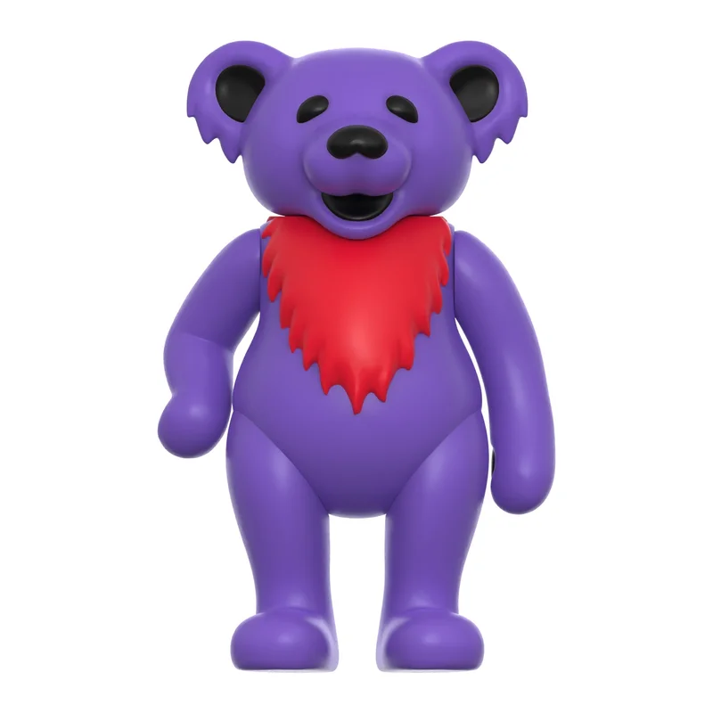SUPER7 REACTION GRATEFUL DEAD W3 DANCING BEARS - HAIGHT PURPLE/GLOW IN THE DARK