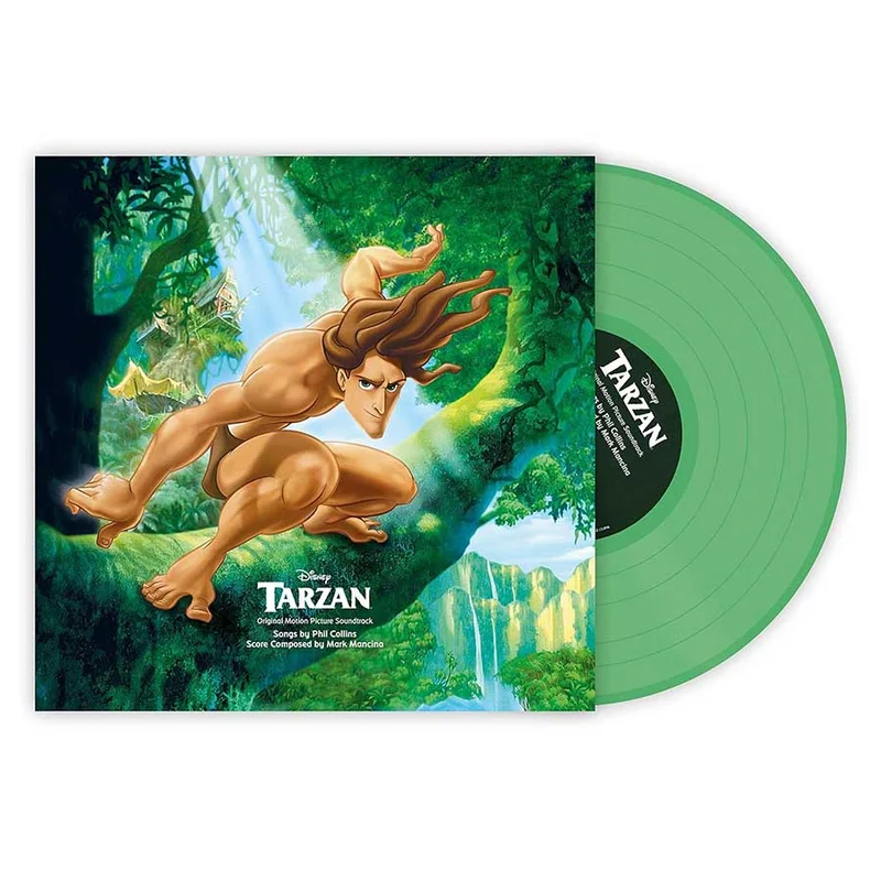 TARZAN - ORIGINAL MOTION PICTURE SOUNDTRACK - FEATURING PHIL COLLINS - GREEN COLOR - VINYL LP