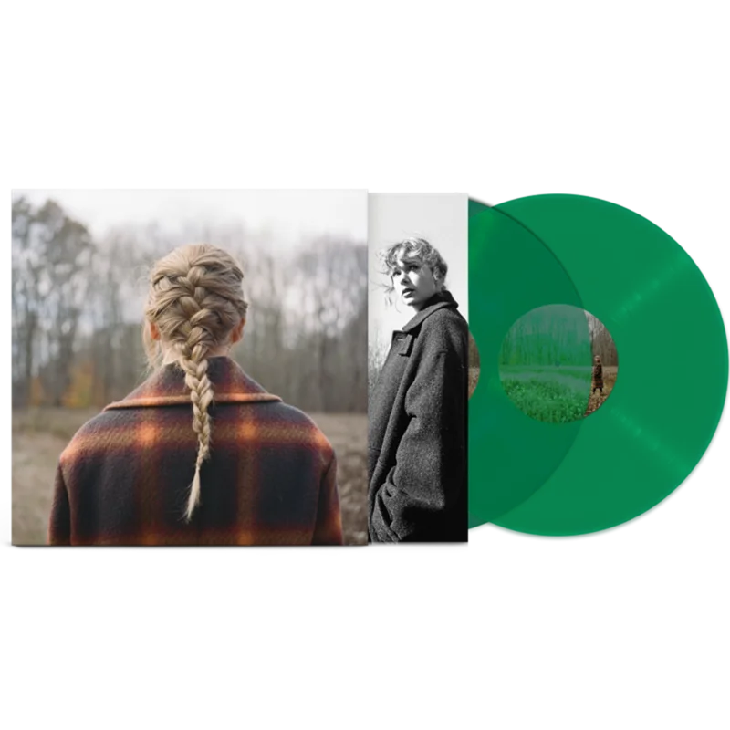 TAYLOR SWIFT - EVERMORE - DELUXE 2-LP - GREEN COLOR - VINYL LP